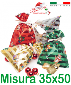 *FESTIVITA'* BUSTA per CONFEZIONI REGALO Art.YANKEE Cm.35x50