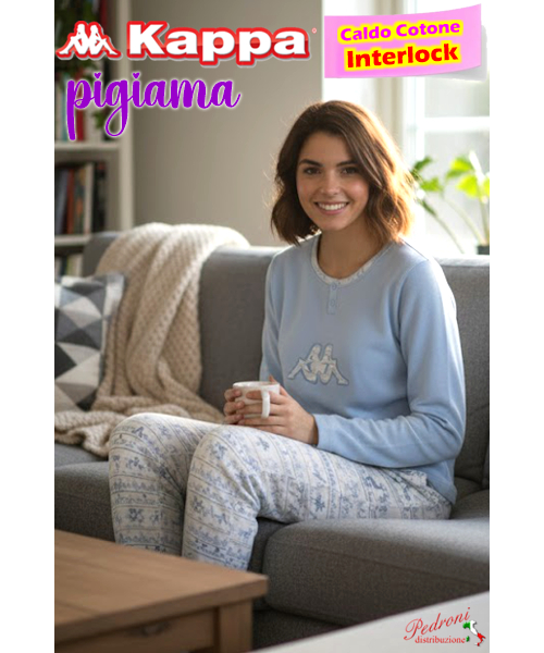 KAPPA Pigiama DONNA CALDO COTONE INTERLOCK...