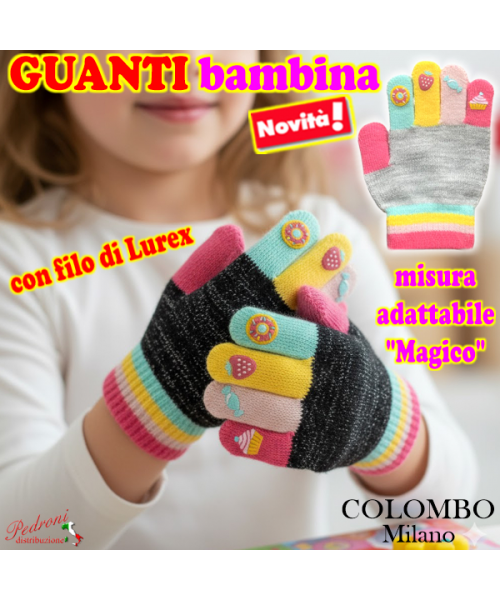 *COLOMBO Milano* GUANTO bambina 3/6 Anni...