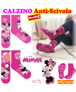 *PROMOZIONE* MINNIE Bambina Calza ANTISCIVOLO WD1539 Tg.23/34