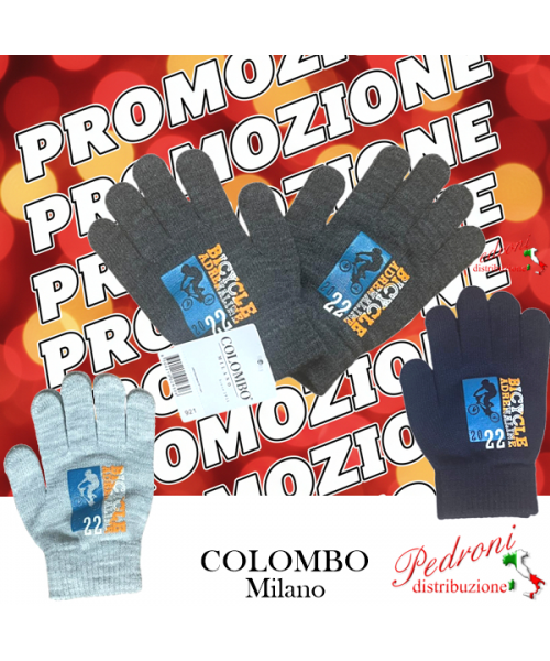 *STOCK* COLOMBO Milano GUANTO bimbo 4/10 Anni...