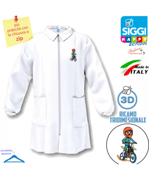 SIGGI Grembiule ASILO bambino 33GR4356 Bianco