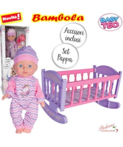 *BABY TEO* BAMBOLA CON CULLA 80459 (+3 anni)