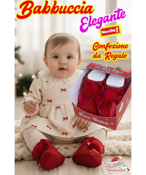 *NATALE* MAFER Babbuccia Baby CALDO COTONE...