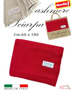 * NOVITA' * SCIARPA in " CASHMERE " art.1930 cm.60x180 Rosso