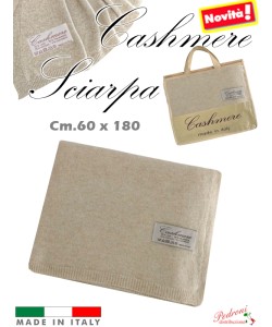 * NOVITA' * SCIARPA in " CASHMERE " art.1930 cm.60x180 Beige