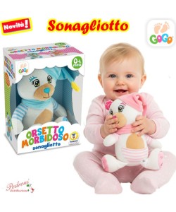 *LINEA GOGO * SONAGLIOTTO ORSETTO 39447 cm 19 in 2 colori (+0 mesi)