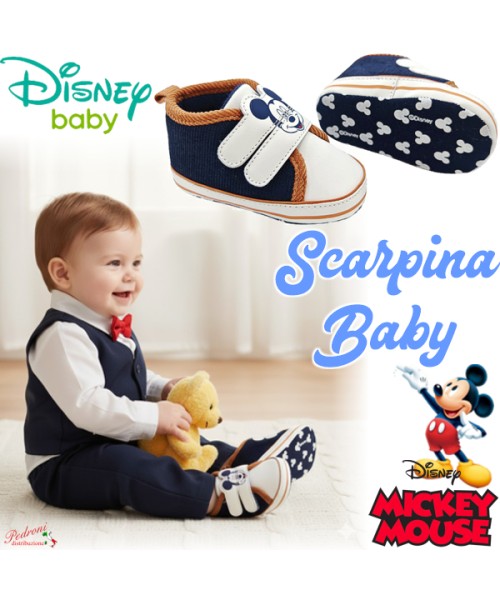 *MICKEY* DISNEY Scarpina BABY Tg.16-17-18...