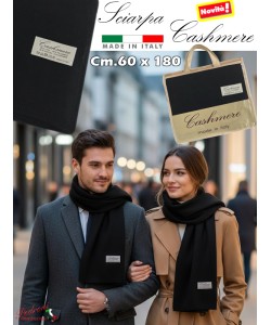 * NOVITA' * SCIARPA in " CASHMERE " art.1930 cm.60x180 Nero