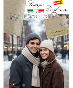 * NOVITA' * SCIARPA in " CASHMERE " art.1930 cm.60x180 Beige