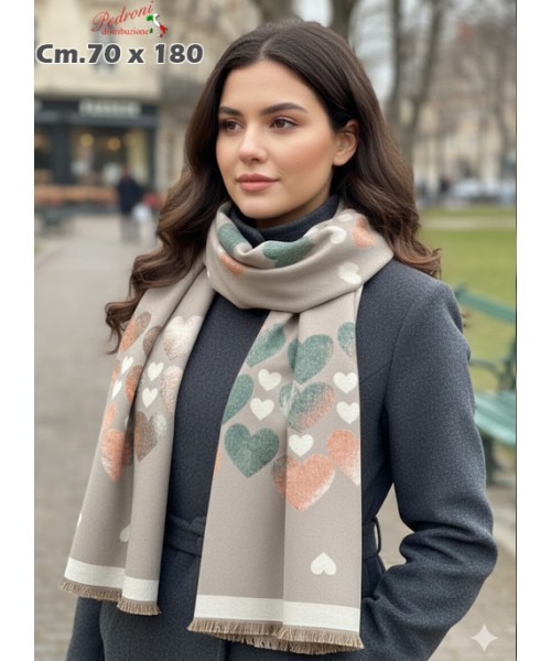 * NOVITA' * SCIARPA INVERNALE WJ-771 cm.70x180...