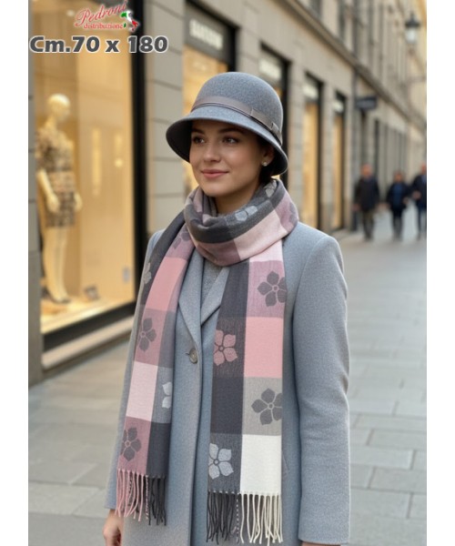 * NOVITA' * SCIARPA INVERNALE WJ-780 cm.70x180...