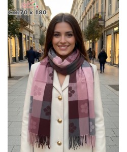 * NOVITA' * SCIARPA INVERNALE WJ-780 cm.70x180 Color5
