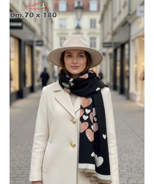* NOVITA' * SCIARPA INVERNALE WJ-771 cm.70x180...