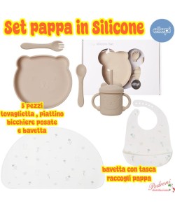 *SVEZZAMENTO* ELLEPI SET PAPPA da 5 pezzi CR1028 Beige