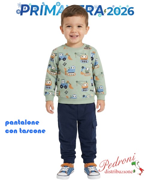 P.*STOCK*Tuta neonato MR JEK JA2616 MUSCHIO/blu...