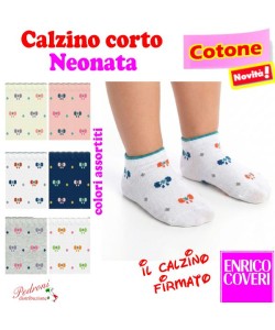 COVERI Calzino CORTO NEONATA COTONE GIRAHAPPY-334 Tg.18/24
