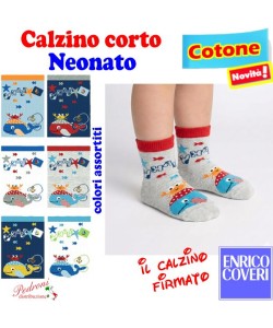 COVERI Calzino CORTO NEONATO COTONE PETITE-321 Tg.13/24