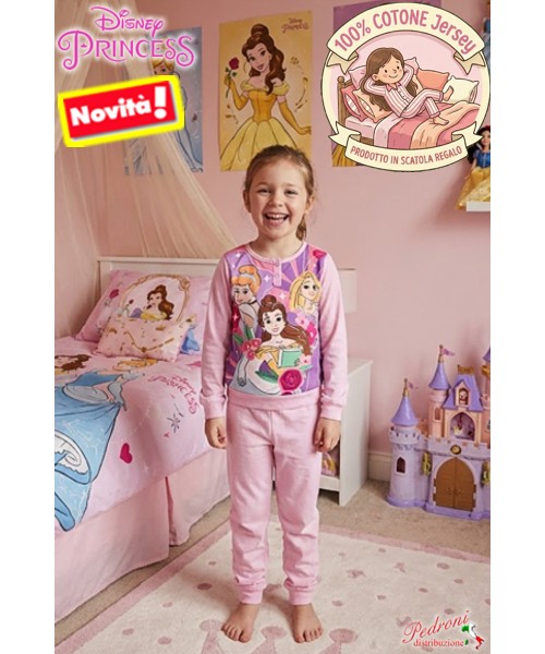 PRINCESS Pigiama bambina COTONE 3/8 Anni WD2030...