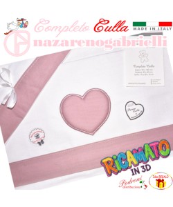 NAZARENO Completo CULLA ricamato NG94 Bianco/Amaranto