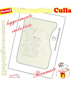 Trapuntino CULLA RICAMATO art.NG-433 Panna