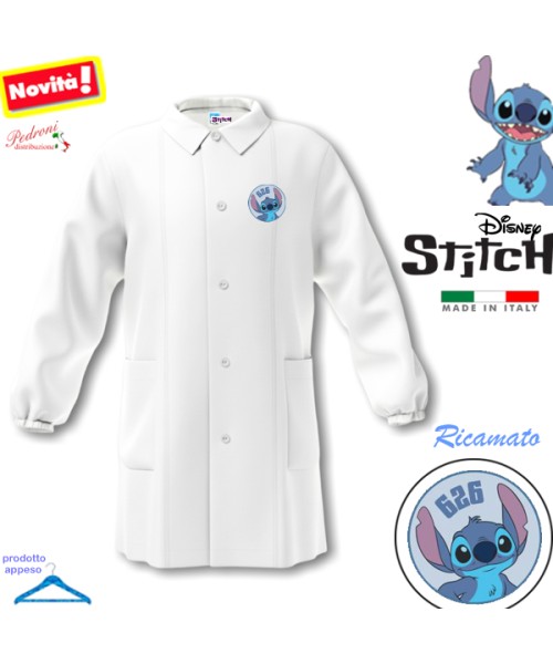 STITCH Grembiule ASILO bambino G407 Bianco