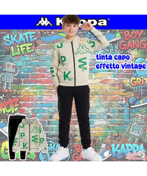 P.STOCK*KAPPA* TUTA RAGAZZO Cotone 023T-A 8-10...