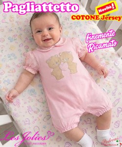 Les Jolies PAGLIACCETTO COTONE LJ238-85 ROSA TAGLIE A SCELTA - 43902