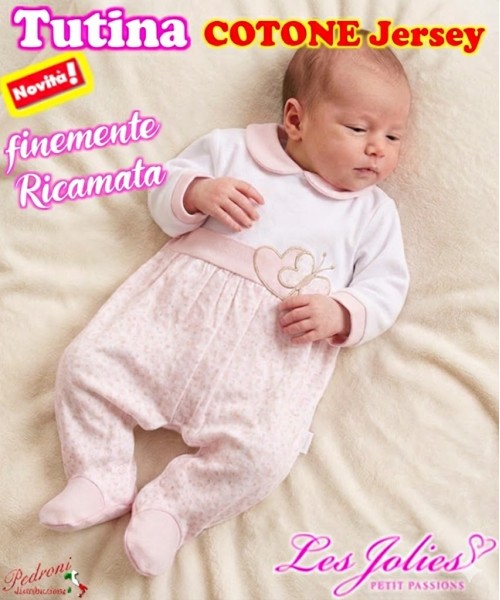 Les Jolies TUTINA COTONE LJ218-1 BIANCO-ROSA