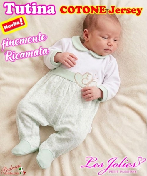 Les Jolies TUTINA COTONE LJ218-1 BIANCO-VERDE