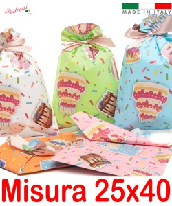 BUSTA per CONFEZIONI REGALO Art.CAKES Cm.25x40