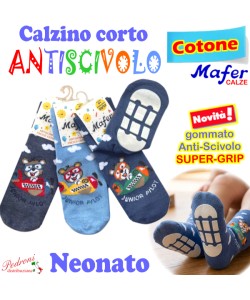 MAFER Calza COTONE neonato ANTISCIVOLO BAN9049 Tg.17/23