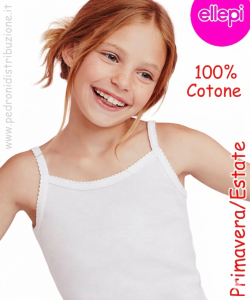 Canottiera COTONE bambina S/S ELLEPI AI8228 3/16 anni