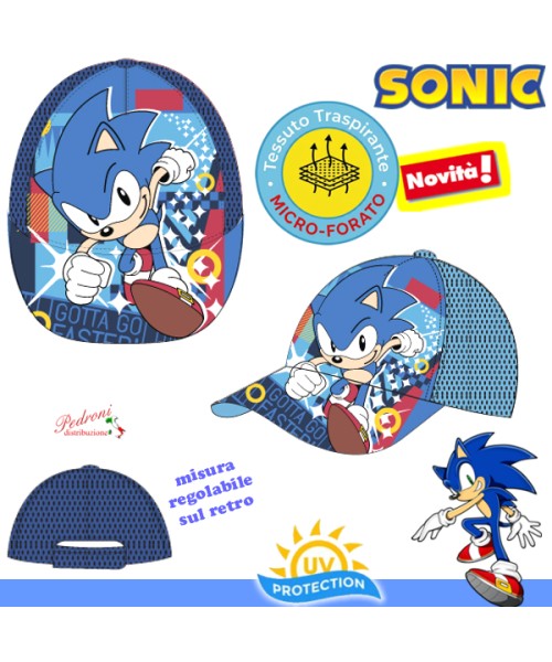 SONIC Cappello bambino Micro-Forato SN0052 Tg.52/54 in 2 colori - 46288