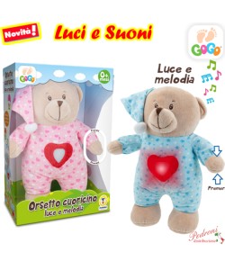 *LINEA GOGO* ORSETTO CUORICINO 39392 cm 35 in 2 colori (+0 mesi)