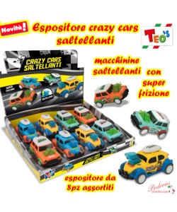 *TEO'S * ESPOSITORE CRAZY CARS SALTELLANTI 68681 (+3 anni)
