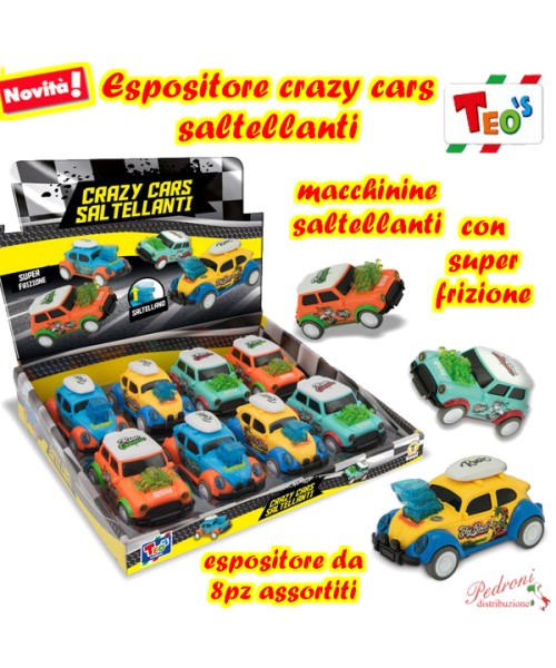 *TEO'S * ESPOSITORE CRAZY CARS SALTELLANTI...