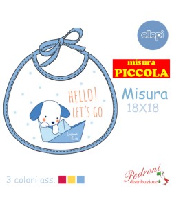 ELLEPI Bavaglia Spugna DOPPIATA  AD9559-A cm.18X18 PICCOLA