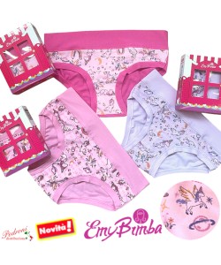 EMY Slip bambina COTONE art.B2988 TAGLIE A SCELTA