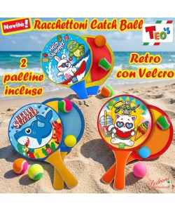 *TEO'S *RACCHETTONI CATCH BALL 2 IN 1 52142 3 MODELLI (+3 anni)