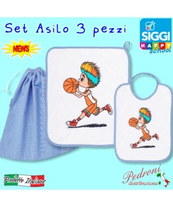 SIGGI Set asilo SIGGI 34SE0725 Basket Cielo