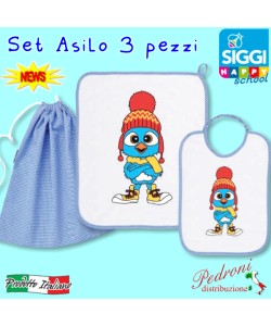 SIGGI Set asilo SIGGI 34SE0725 Canarino Cielo