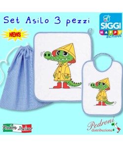 SIGGI Set asilo SIGGI 34SE0725 Coccodrillo Cielo