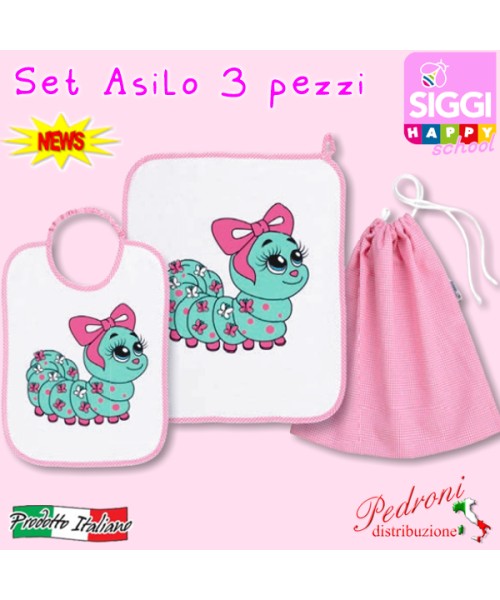 SIGGI Set asilo SIGGI 34SE0724 Bruchino Rosa