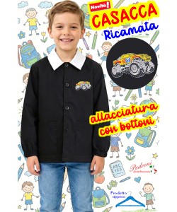 PRIMO PREZZO Casacca SCUOLA bambino BM-638 NERO Tg.65/90