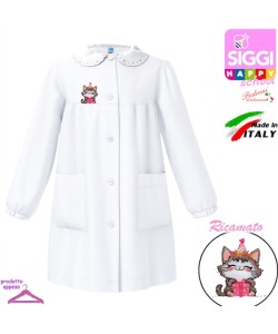 SIGGI Grembiule ASILO bambina 33GR4330 Bianco