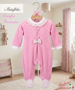 BATUFFOLINI Tutina Ciniglia B548/8F Fucsia scuro 0/6 mesi