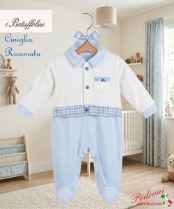 BATUFFOLINI Tutina Ciniglia B548/1M Azzurro/Panna 0/6 mesi