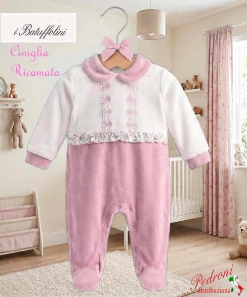 BATUFFOLINI Tutina Ciniglia B548/12F Panna Rosa...