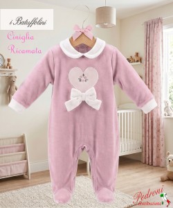 BATUFFOLINI Tutina Ciniglia B548/2F Rosa A.-C 0/6 mesi